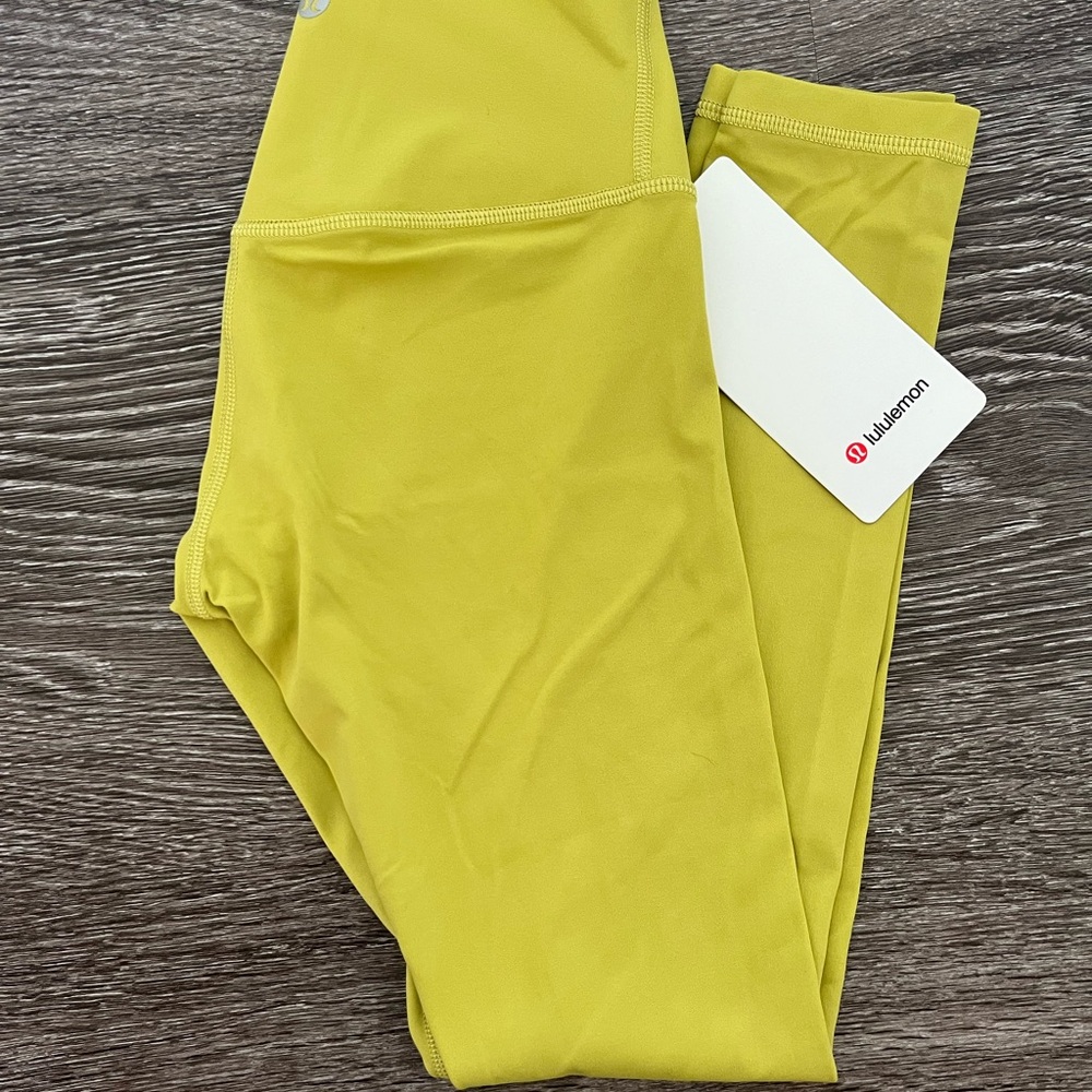 Greenish/Yellow Lululemon Leggings